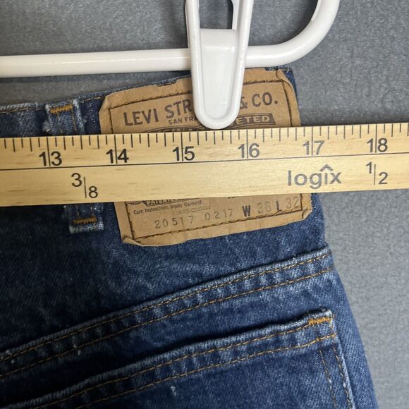 Vintage Levis 517 Orange Tab Jeans 90’s Boot Cut 36 (34) x32 (27) Retro Denim - Picture 7 of 8